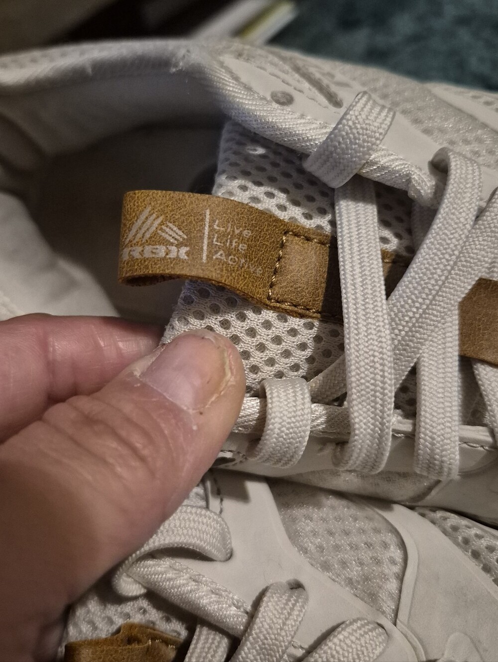 RBX Braton-M Running Athletic Shoes Gray Beige White Size 8.5 - Picture 4 of 14